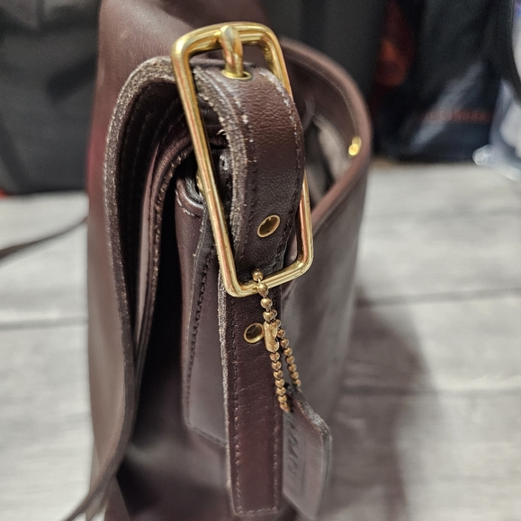 Coach Bags Monterey Brown Leather Flap Crossbody Bag Vintage Crossbody - Picture 10 of 13